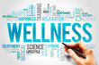 © dizain - WELLNESS word cloud, fitness, sport, health concept