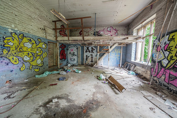 Wall Mural - Abandoned factory room