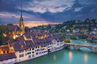 Bern. Image of Bern during dramatic sunset.