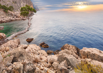 Sticker - Rocky seascape of Crimea, Ukraine