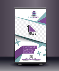Canvas Print - corporate business roll up banner design