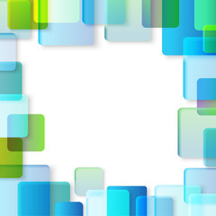 Poster - Abstract vector background of different color squares. Design co