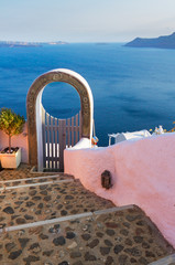 beautiful details of Santorini island, Greece