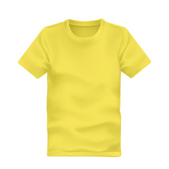 Wall Mural - man's t-shirt in yellow