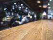 Table top counter Bar restaurant background with people
