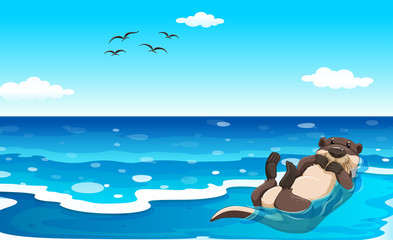 Sticker - Sea otter