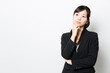 © taka - portrait of asian businesswoman on white background