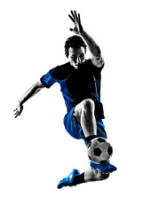 Wall Mural - italian soccer player man silhouette
