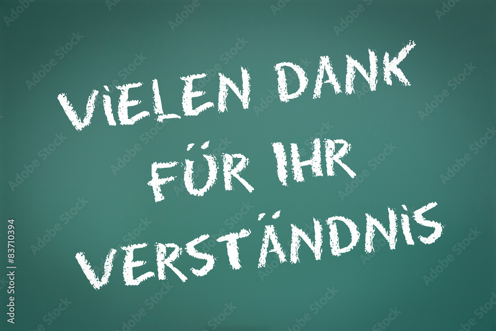 Wann Schreibt Man Vielen Dank Für Ihr Verständnis stock.adobe.com