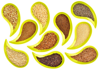 Poster - healthy grains and seeds abstract