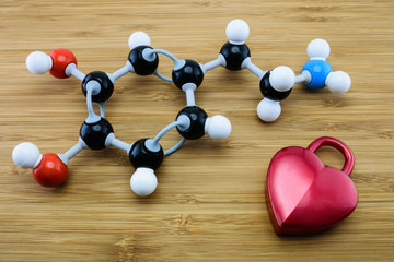 Dopamine molecular structure