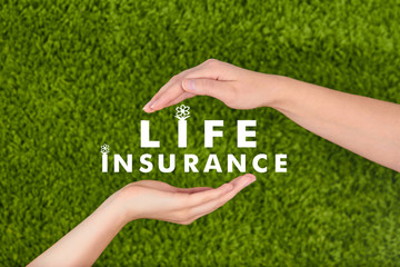Family life insurance, protecting family, family concepts. 