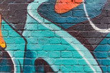 Fototapeta Fototapety dla młodzieży do pokoju - Graffiti wall close up / macro