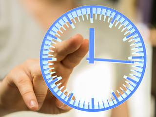 Aufkleber - clock