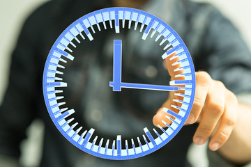 Aufkleber - clock