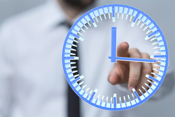 Aufkleber - clock
