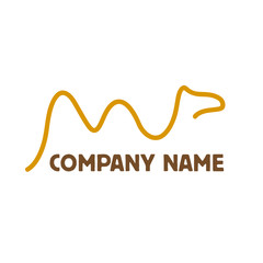 Wall Mural - Simple Vector logo camel