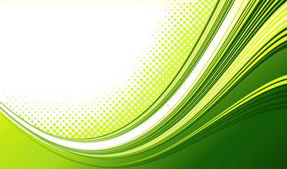 Poster - Abstract curved lines background. Template brochure design