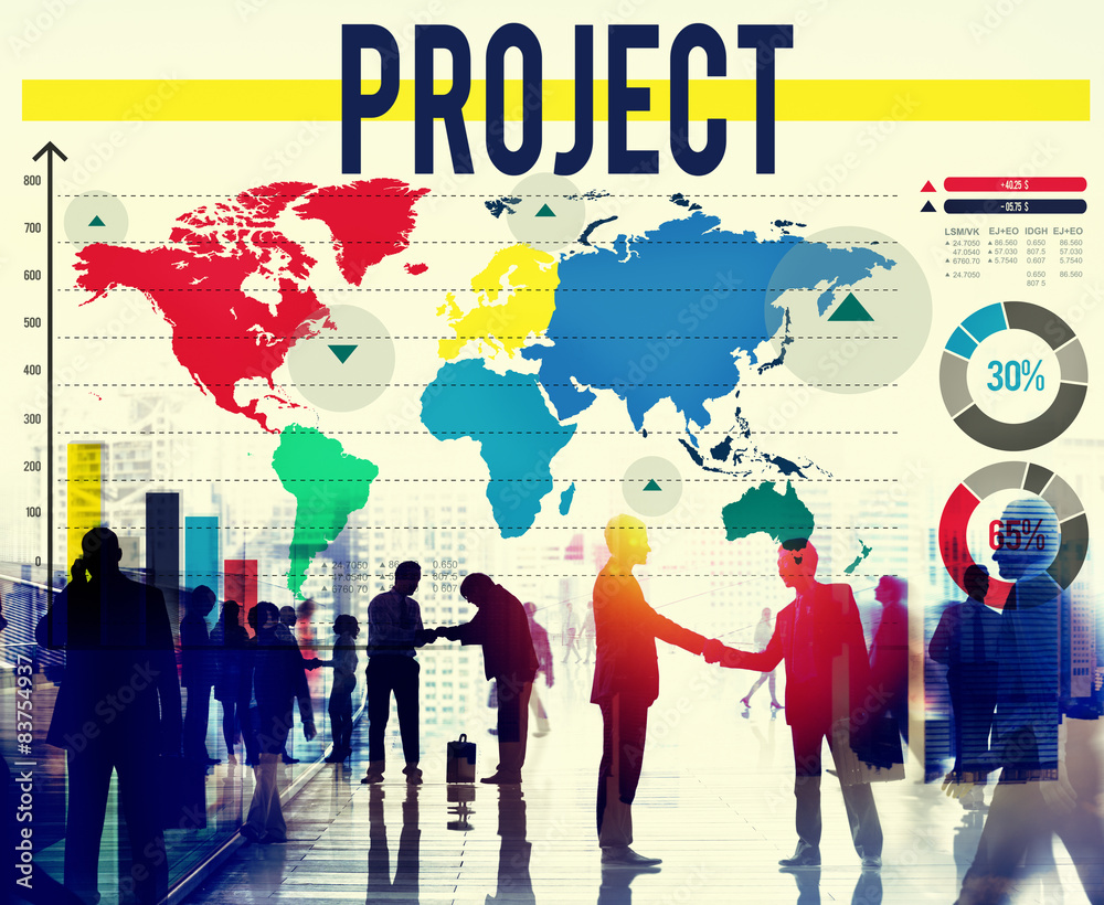 Project Plan Program Activity Solution Strategy Concept Stock Photo ...