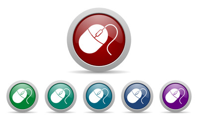 Aufkleber - mouse vector icons set