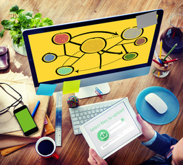 Poster - Connection Global Communications Corporate Networking Concept