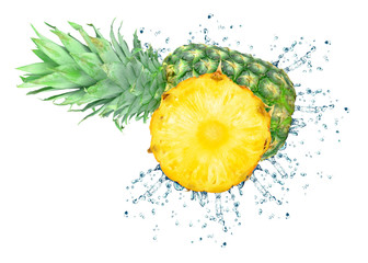 Wall Mural - pineapple splash