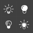 © marnikus - Light bulbs. Bulb icon set.