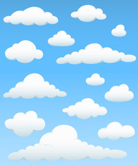 Wall Mural - cloud element set