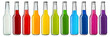 colorful soft drinks