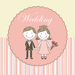 Wall Mural - wedding card