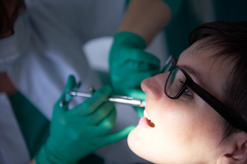 Sticker - woman patient at the dentist