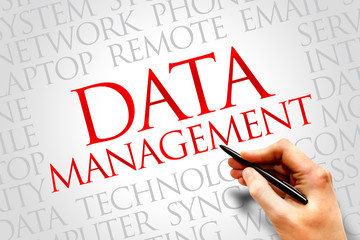 Poster - Data Management word cloud concept
