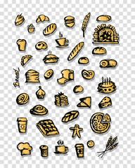 Sticker - Bakery collection, sketch for your design