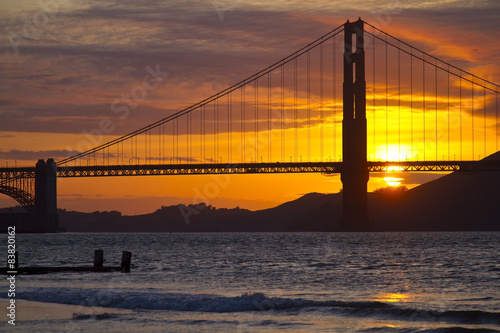 Obraz w ramie Golden Gate Bridge in San Francisco