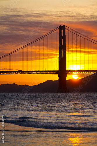 Nowoczesny obraz na płótnie Golden Gate Bridge in San Francisco