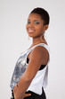 © Allen Penton - Pretty black woman smiling at the camera