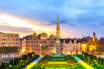 Wall Mural - Brussels Cityscape Belgium