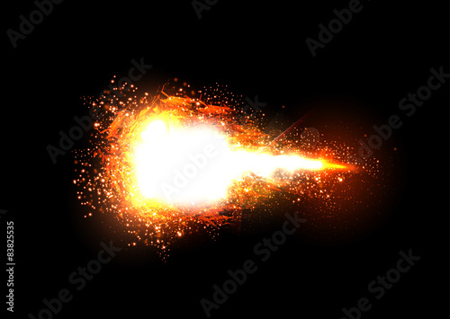 Fotografie, Obraz Sparkling stars light effect, easy editable