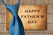 Happy Father's Day - Tie over stone and bamboo