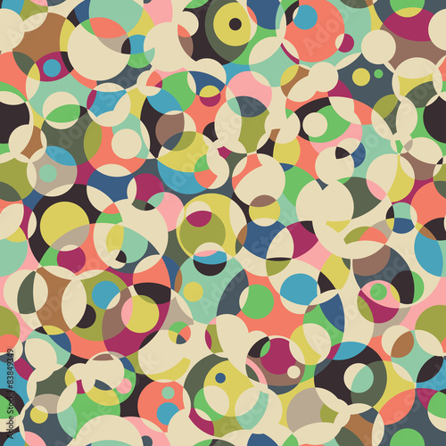 Obraz w ramie Circle seamless pattern. Abstract background