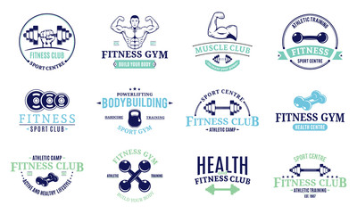 Wall Mural - Sport and Fitness Logo Templates, Gym Logo, Labels and Badges