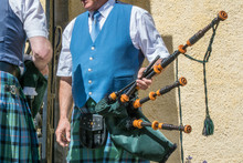 Traditional Scottish Bagpiper