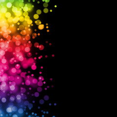 Wall Mural - background abstract colorful rainbow black wallpaper illustration