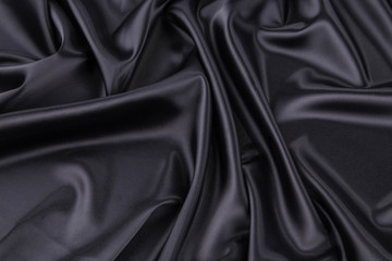 Black silk drapery. 