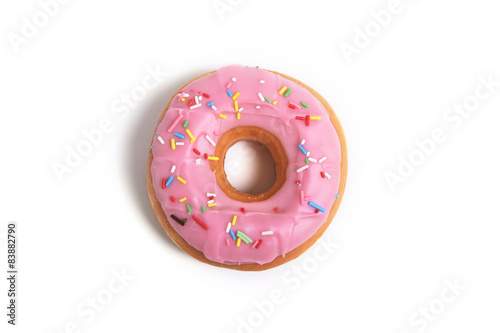 Fotografía sweet delicious temptation donut with toppings sugar addiction