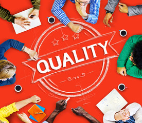 Sticker - Quality Satisfaction Grade Guarantee Rank Concept