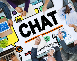 Poster - Chat Chatting Communication Social Media Internet Concept