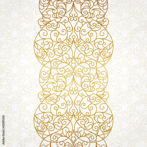 Foto Vector ornate seamless border in Eastern style.