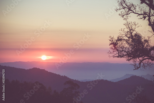Beautiful Sunrise landscape view © wittybear