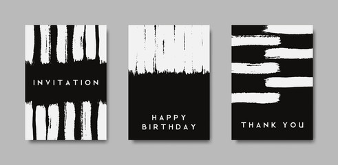 Poster - hand drawn greeting cards collection